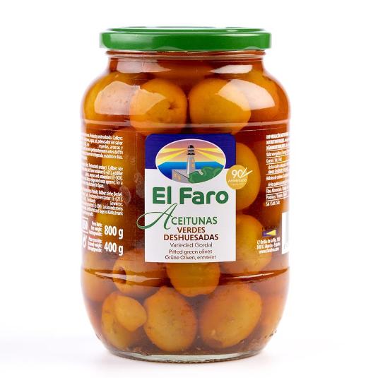 ACEITUNA GORDAL DESHUESADA EL FARO FRASCO 500 GR