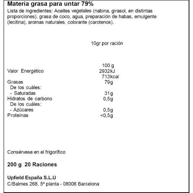 PLANTEQUILLA SIN SAL TULIPAN TRRNA 200 GR