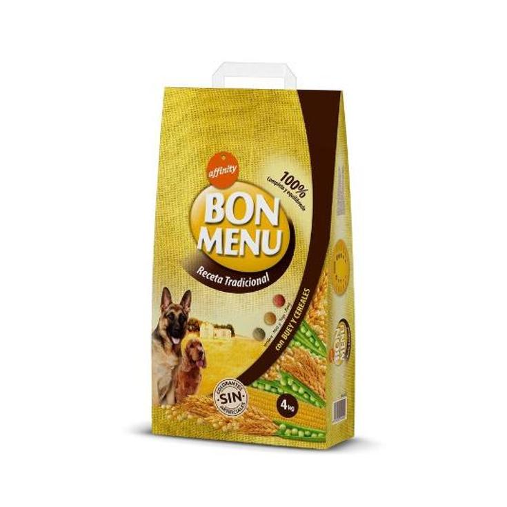 COMIDA PERROS RECETA TRADICIONA BON MENU SACO 4 KG