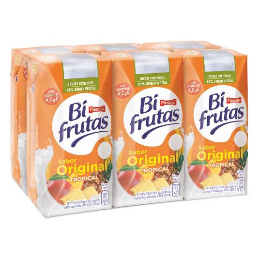 BIFRUTAS TROPICAL 6X200ML PASCUAL PACK 1200 ML