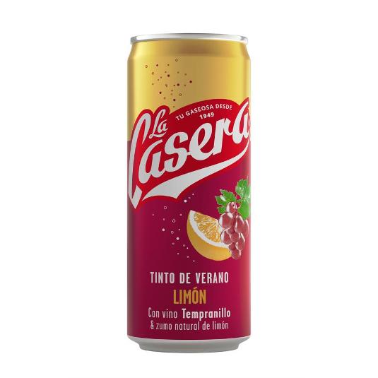 TINTO DE VERANO LIMON 3,9º LA CASERA LATA 33 CL