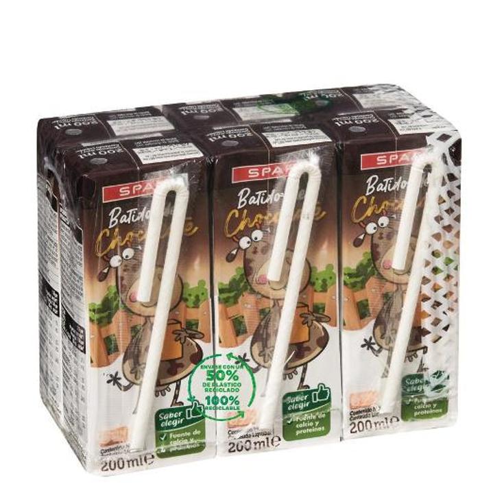 BATIDO CHOCOLATE 6X200 SPAR PACK 1200 ML