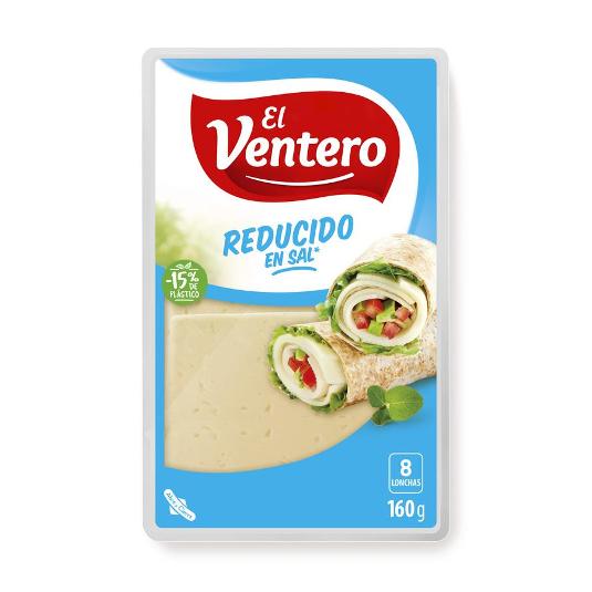 QUESO LONCHAS BAJO SAL VENTERO SOBRE 160 GR