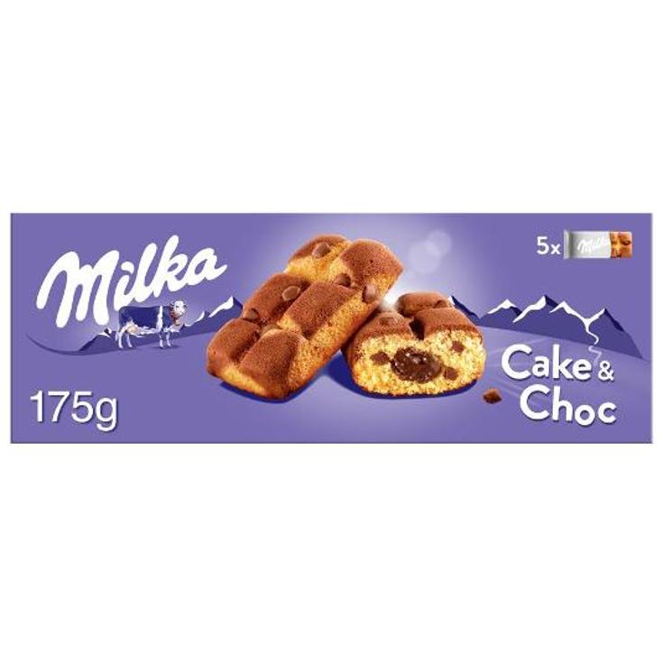 BIZCOCHITO RELL. CAKE CHOC. MILKA PQTE 175 GR