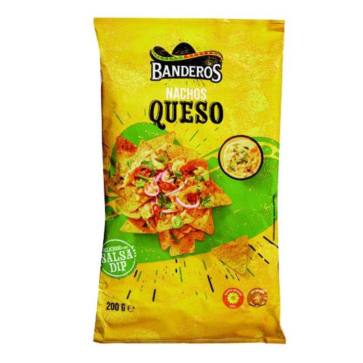 TORTILLA CHIPS CHEESE BANDEROS BOLSA 200 GR