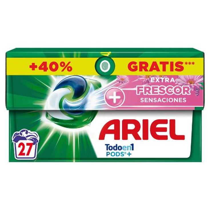 DETERG.PODS 3EN1 SENSAC. 19+8 ARIEL CAJA 27 UD