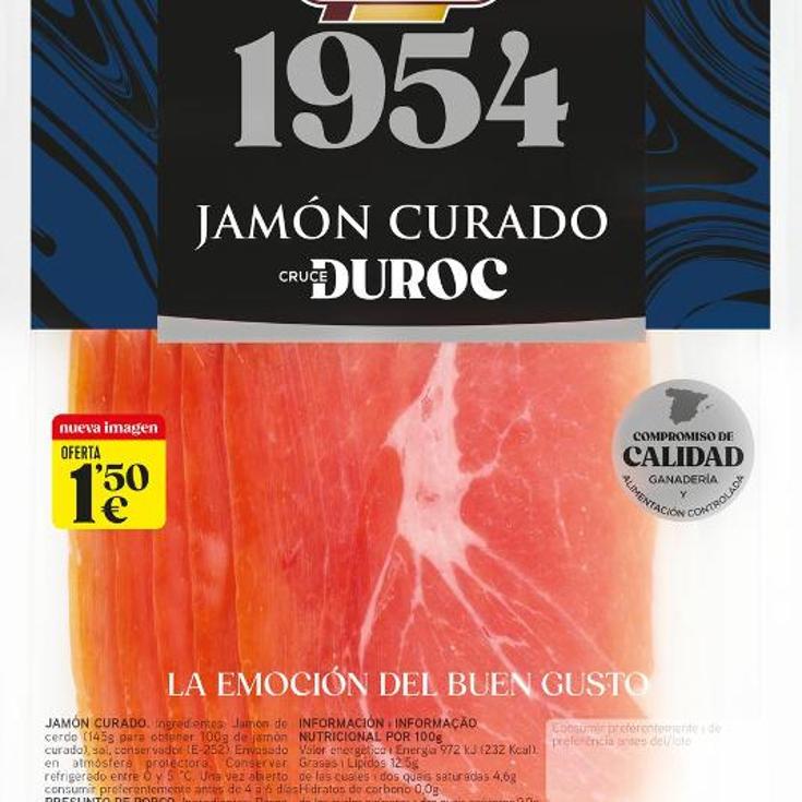 JAMON CURADO SELECCION LONCHAS ELPOZO PQTE 80 GR