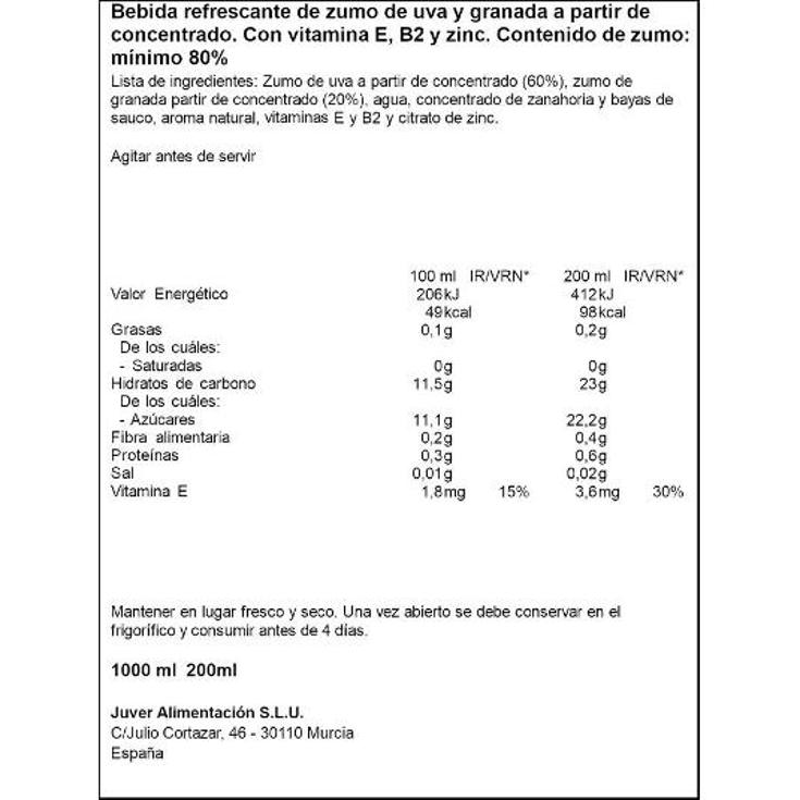 ZUMO ANTIOX GRANADA JUVER BRIK 1 LT