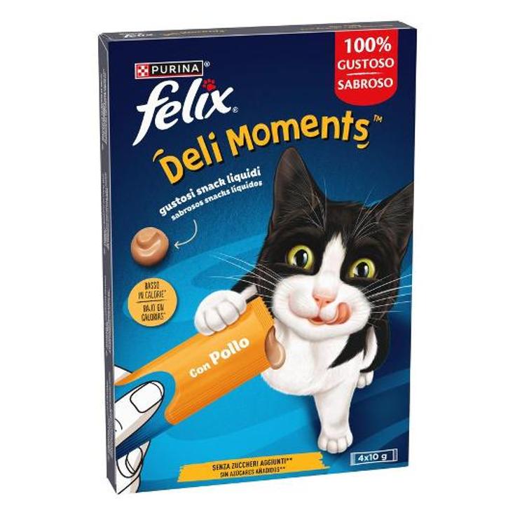 SNACK GATO DELI MOMENTS POLLO FELIX PACK 40 GR