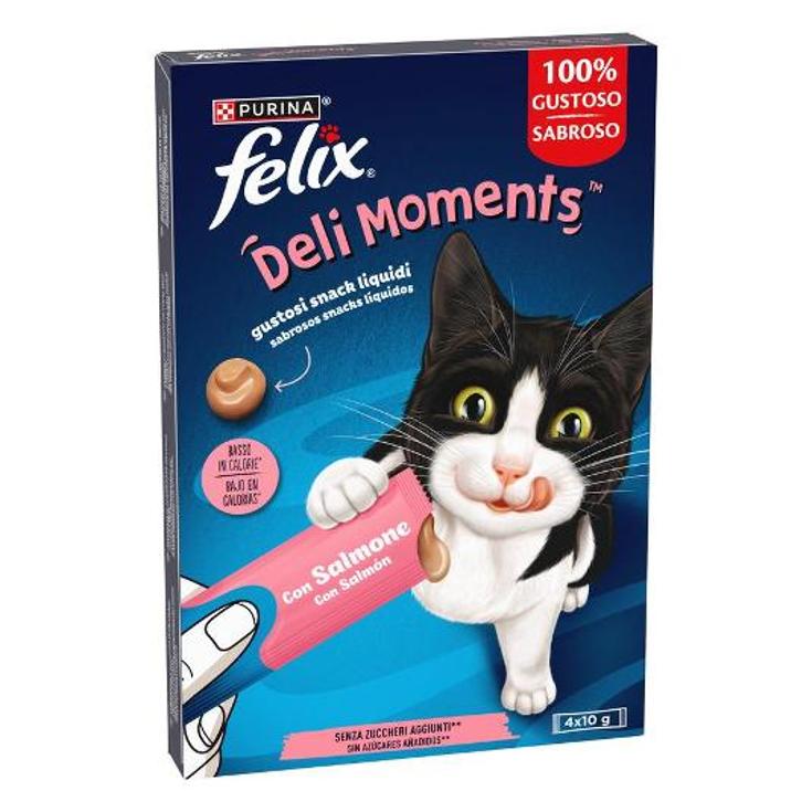SNACK GATO DELI MOMENTS SALMON FELIX PACK 40 GR