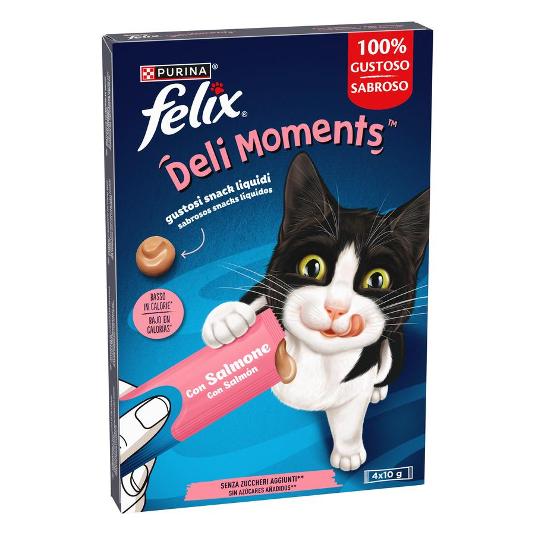 SNACK GATO DELI MOMENTS SALMON FELIX PACK 40 GR