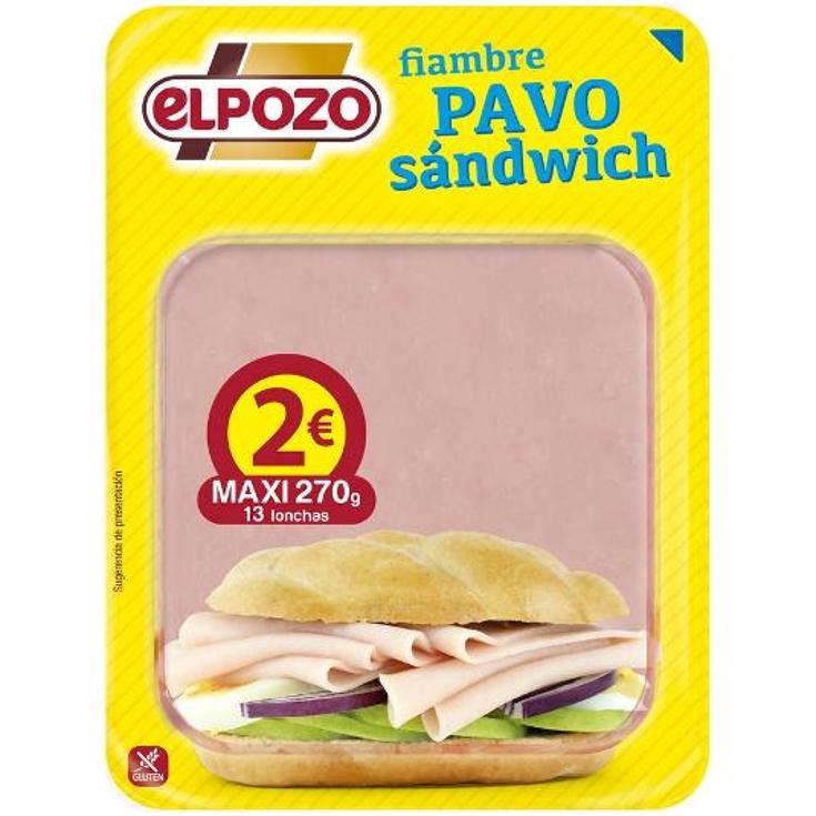 PAVO SANDWICH ELPOZO PQTE 270 GR