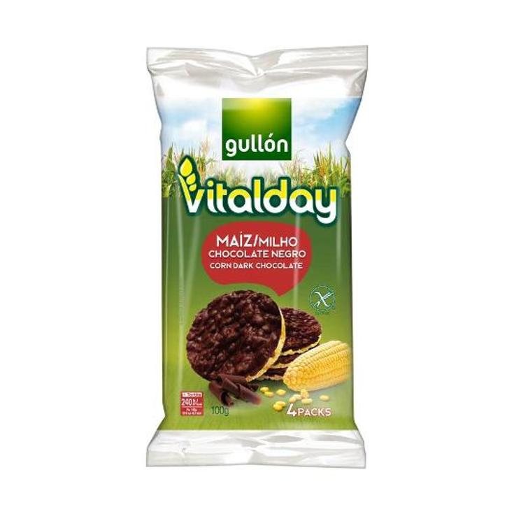 TORTITAS MAIZ CHOCOLATE VITALDAY PQTE 100 GR