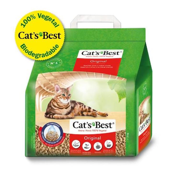 LECHO VEGETAL PARA GATOS 7 L. CATS BEST BOLSA 7 LT