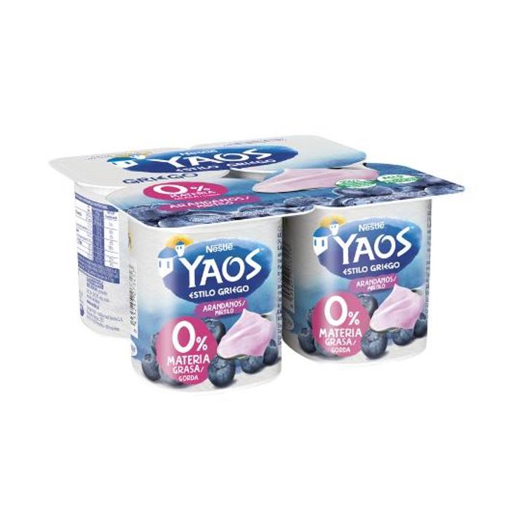 YOGUR GRIEGO ARANDANOS 0% 4 YAOS NESTLE PACK 460 GR