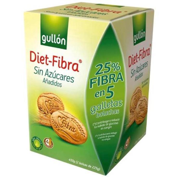 GALLETAS DIET.FIBRA SIN AZUCAR GULLON CAJA 450 GR