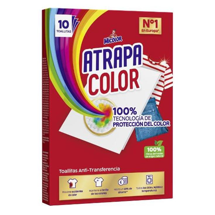 TOALLITAS ATRAPACOLOR 10+6 MICOLOR PQTE 10 UD