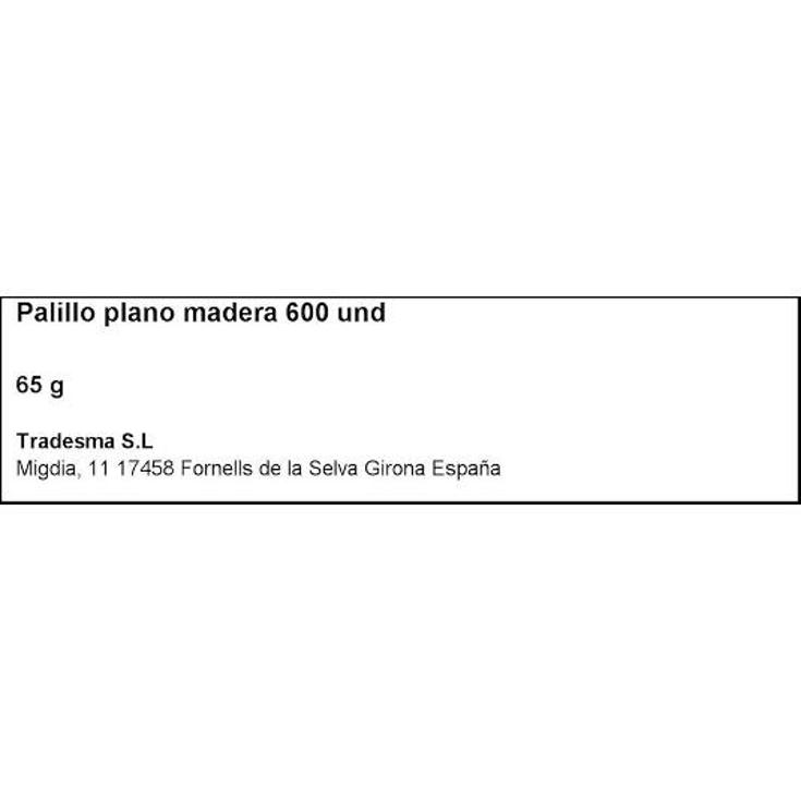 PALILLOS PLANOS SPAR ESTCH 600 UD