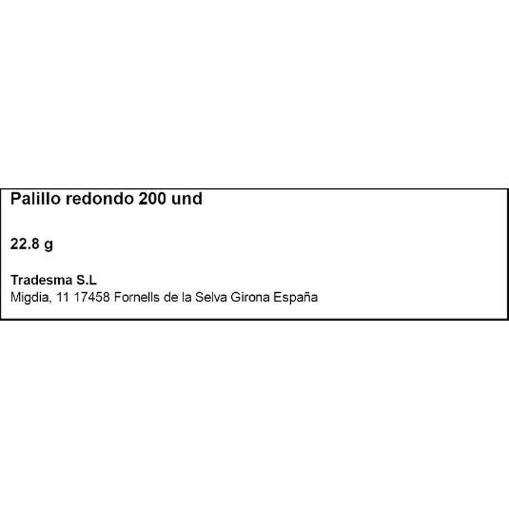 PALILLOS REDONDOS SPAR ESTCH 200 UD