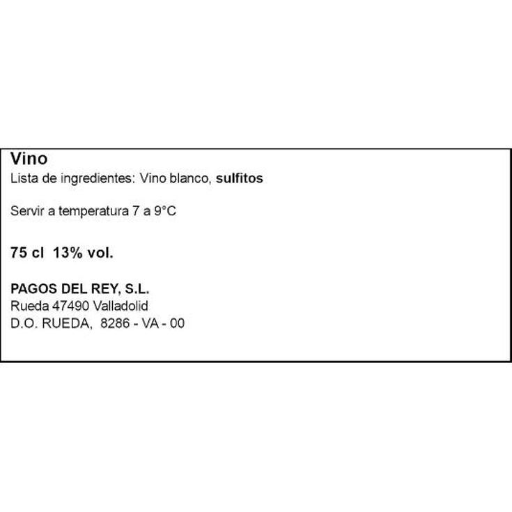 VINO BLANCO RUEDA VERDEJO 13º BLUME BTLLA 75 CL