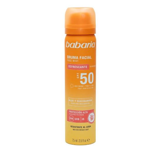 BRUMA SOLAR FACIAL SPF50 BABARIA SPRAY 75 ML