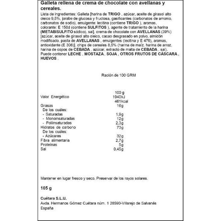 GALLETAS FLAKES BOMBAZO CUETARA PQTE 105 GR