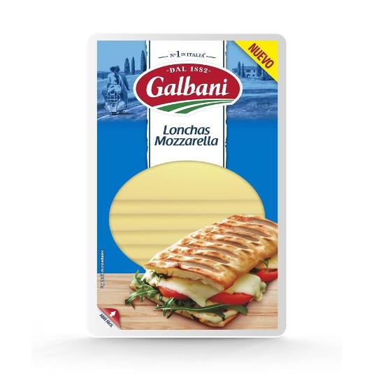 QUESO LONCHAS MOZZARELLA GALBANI PQTE 100 GR