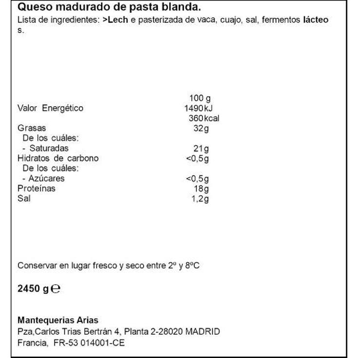 QUESO CHAMOIS D OR ARIAS