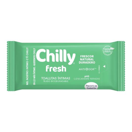 TOALLITAS INTIMAS GEL CHILLY PQTE 12 UD