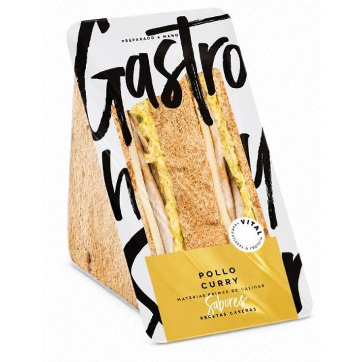 SANDWICH POLLO CURRY GASTRO VITAL UNIDAD 200 GR