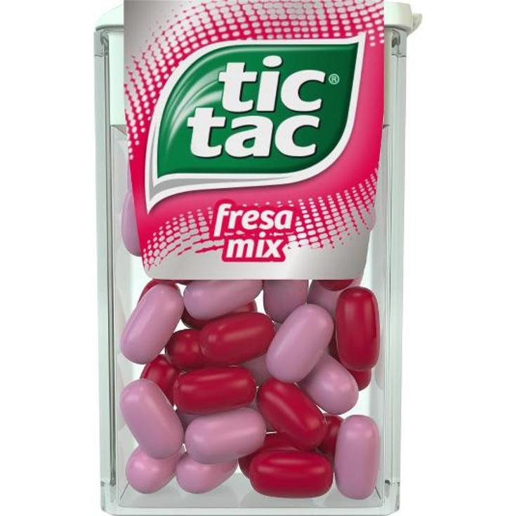 CARAMELOS FRESA MIX TIC TAC UNIDAD 18 GR