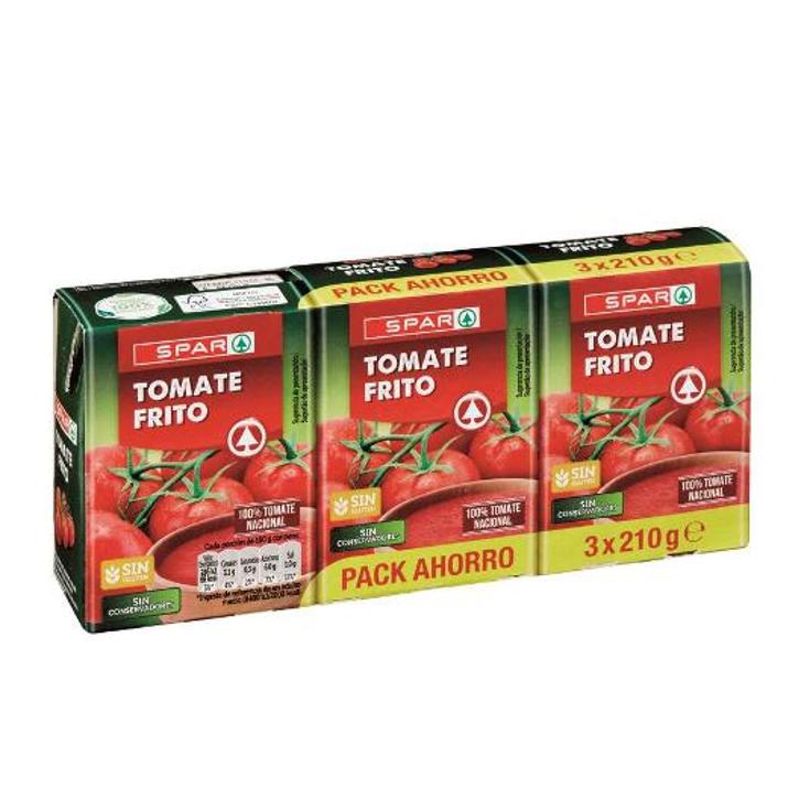 TOMATE FRITO MINI BRIK 3X210 SPAR PACK 630 GR