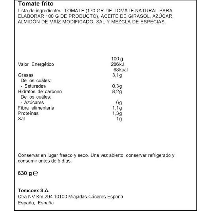 TOMATE FRITO MINI BRIK 3X210 SPAR PACK 630 GR