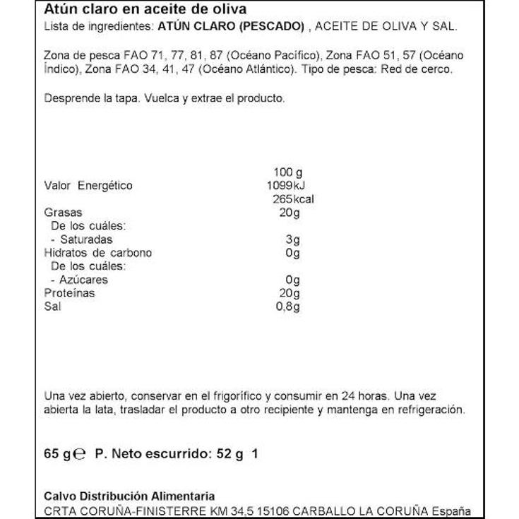 ATUN CLARO ACEITE OLIVA 3X52. SPAR PACK 156 GR