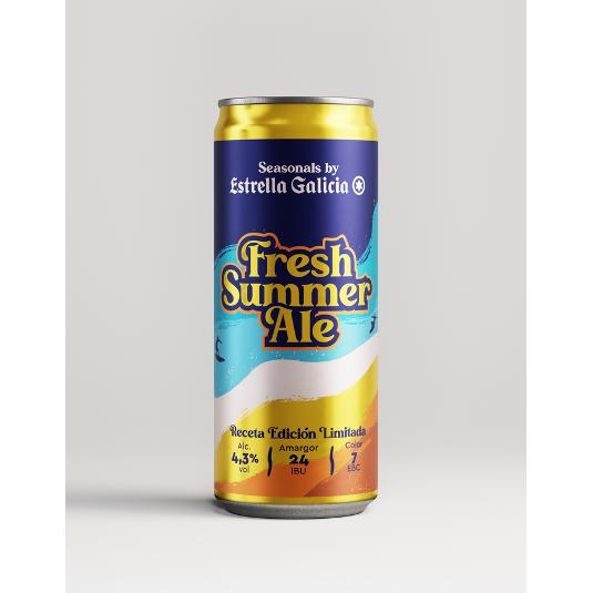 CERVEZA 4,3º FRESH SUMMER ESTR.GALICIA LATA 33 CL