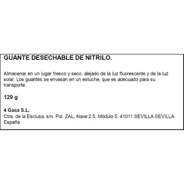 GUANTE DESECHABLE NITRILO T M/L AM CAJA 30 UD