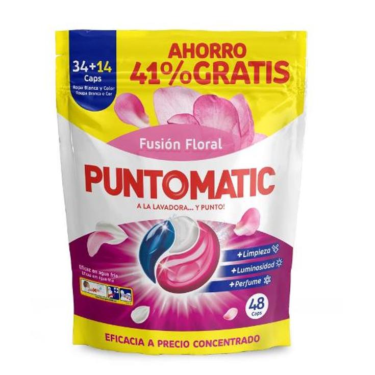DETERG.CAPS FUSION FLORAL 34+14 PUNTOMATIC BOLSA 48 LA