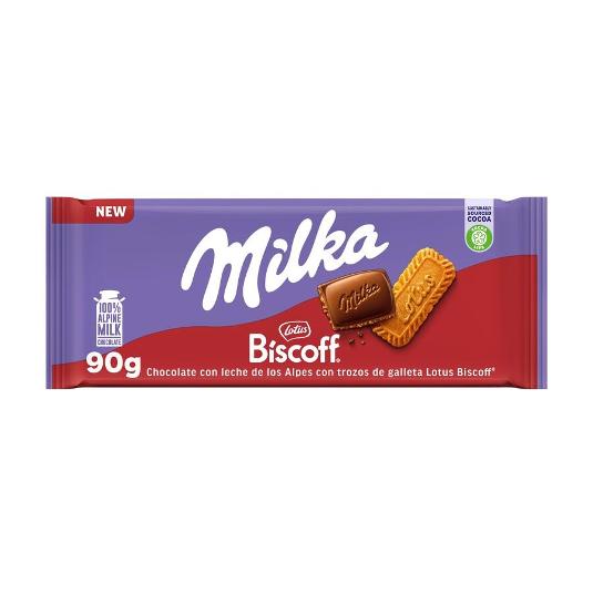 CHOCOLATE LECHE BISCOFF MILKA PTLLA 90 GR