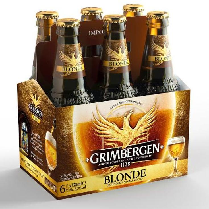 CERVEZA BELGA BLONDE 6,7º GRIMBERGEN BTLLA 33 CL