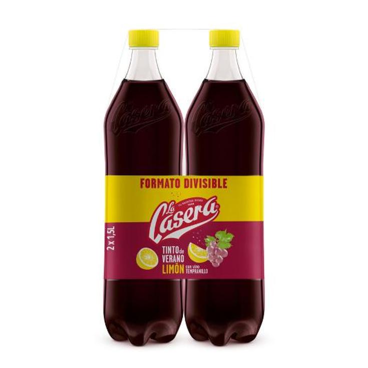 TINTO VERANO LIMON P.2X1500 ML. LA CASERA PACK 3 LT