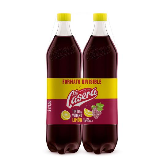 TINTO VERANO LIMON P.2X1500 ML. LA CASERA PACK 3 LT