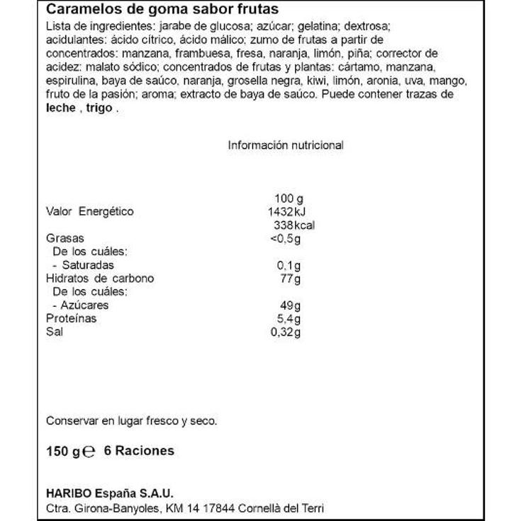 GOLOSINAS OSITOS ORO PICA HARIBO BOLSA 150 GR