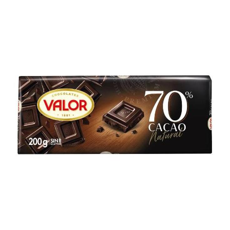 CHOCOLATE NEGRO 70 % VALOR PTLLA 200 GR