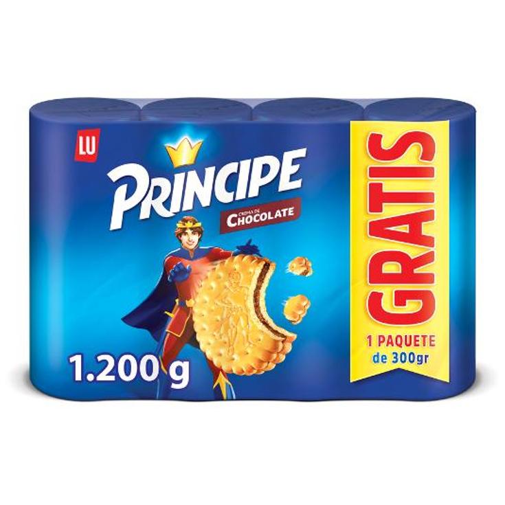 GALLETAS RELLENAS CHOCOLATE 3 1 PRINCIPE PACK 1200 GR