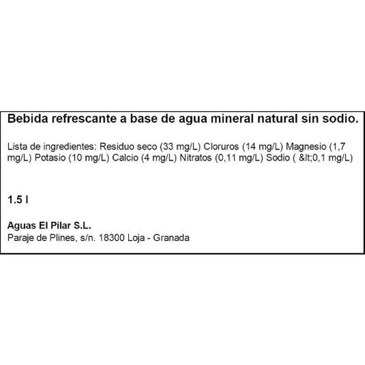 AGUA MINERAL ZERO SODIO FONTAREL PET 1500 ML