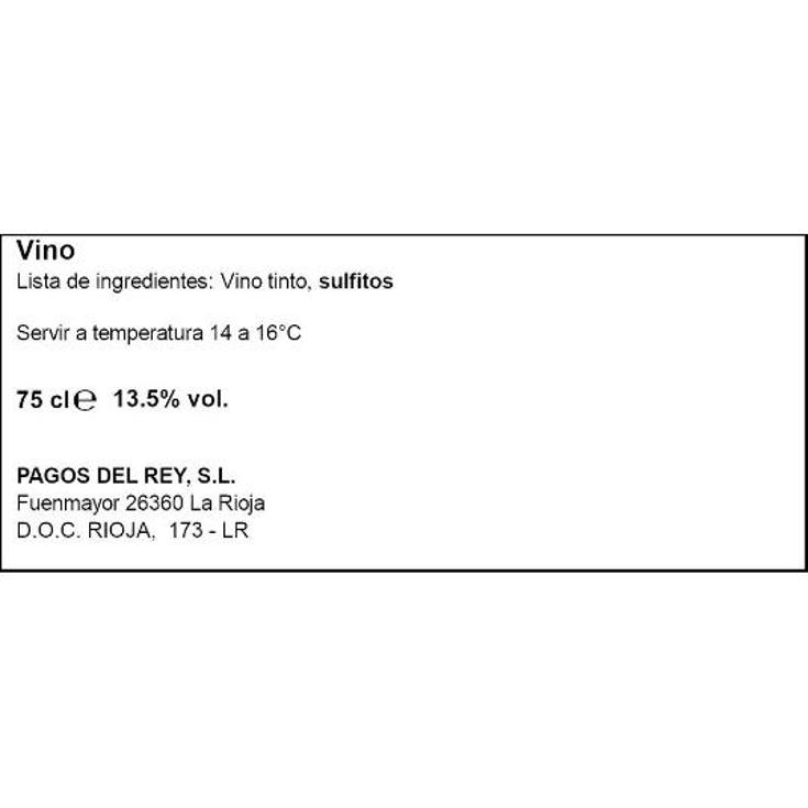 VINO TINTO RIOJA CRIANZA 13 5º CAST.ALBAI BTLLA 75 CL