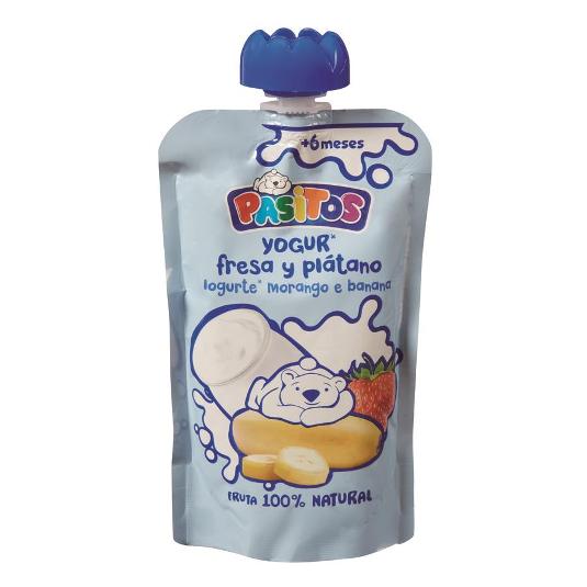 PURE YOGUR BABY FRESA/PLATANO PASITOS BOLSA 120 GR