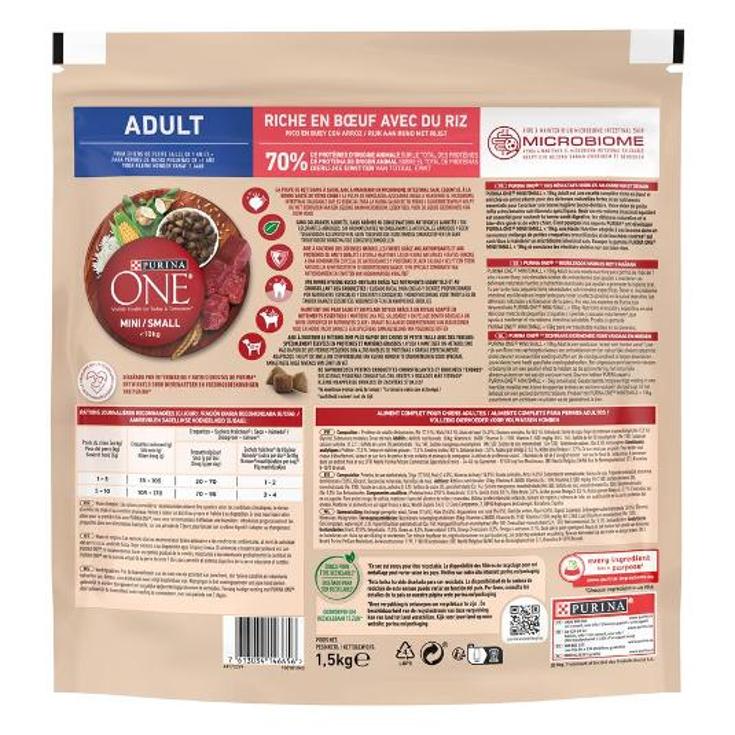 COMIDA PERROS ONE ADULT BUEY-AR PURINA SACO 1500 GR