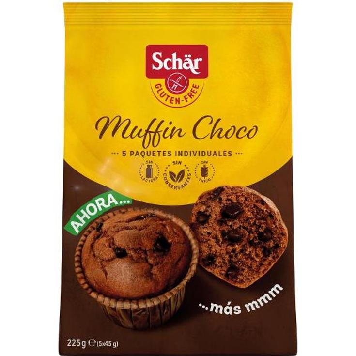 MUFFINS CHOCOLATE SIN GLUTEN SCHÄR PQTE 225 GR