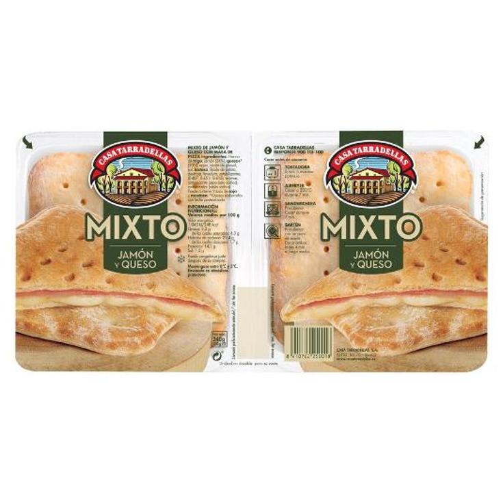 SANDWICH MIXTO JAMON QUESO TARRADELLAS PACK 240 GR